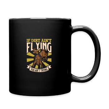 Cowboy Barn Bull Rider Rodéo Country Western - Mug uni - noir - Droite