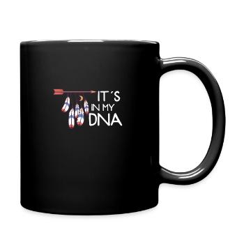 Indische Ureinwohner Geschichte Der Indigenen - Tasse einfarbig - Schwarz - Rechts