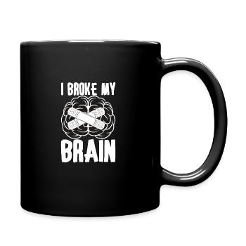 Brain Surgery Joke Brain Surgery Awareness Gift - Full Colour Mug - black - Right