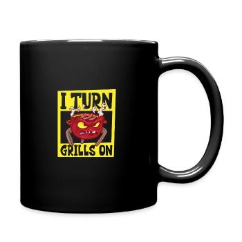 Barbecue Grill Grillades Grillmaster Barbecue Viande de bœuf - Mug uni - noir - Droite