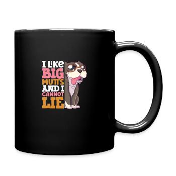 french bulldog english bulldog dog lover bulldog - Tasse einfarbig - Schwarz - Rechts
