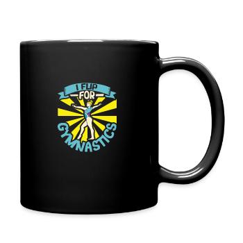 Gymnastics Gymnast Girl Tumbler Tumbler - Full Colour Mug - black - Right