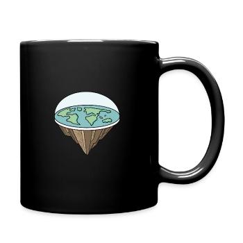 Flat Earth Theory Flat Earth Army Earth - Tasse einfarbig - Schwarz - Rechts