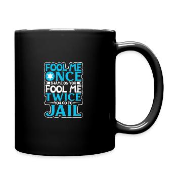 Police Cop Officer Police Office - Full Colour Mug - black - Right