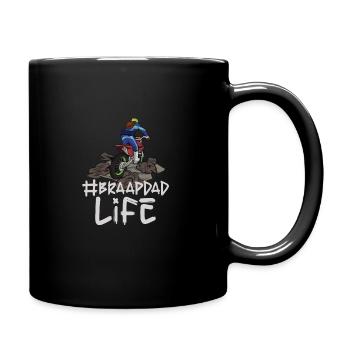Dirt Bike Dirt Bike Riding Motocross Dirt Biking - Full Colour Mug - black - Right