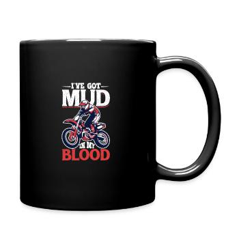 Dirt Bike Dirt Bike Riding Motocross Dirt Biking - Full Colour Mug - black - Right
