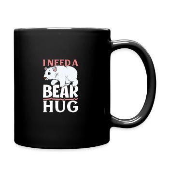Polar Bear Global Warming Artic Seal hunting Ursus - Full Colour Mug - black - Right