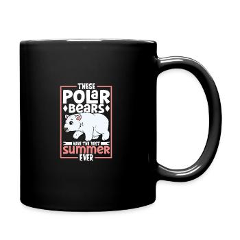 Polar Bear Global Warming Artic Seal hunting Ursus - Full Colour Mug - black - Right