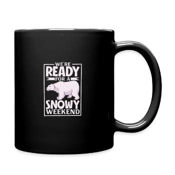 Polar Bear Global Warming Artic Seal hunting Ursus - Full Colour Mug - black - Right