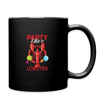 Lobster Crawfish Boil Cajun Lobster Gift Seafood - Tasse einfarbig - Schwarz - Rechts