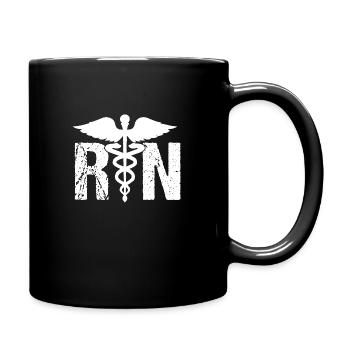 Krankenschwester Krankenpflegerin Vintage Hospital - Tasse einfarbig - Schwarz - Rechts