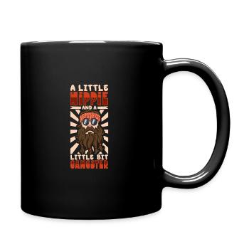 Hippie Lifestyle Flower Power Free Spirit Harmony - Full Colour Mug - black - Right