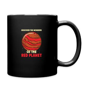 Mars Explore Astronaut Astronomy Solar System - Full Colour Mug - black - Right