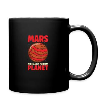 Mars Explore Astronaut Astronomy Solar System - Full Colour Mug - black - Right
