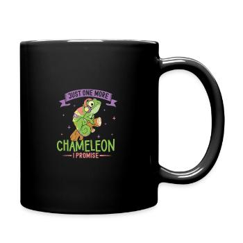 Chameleon Reptile Owner Lizard Reptile Pet - Tasse einfarbig - Schwarz - Rechts