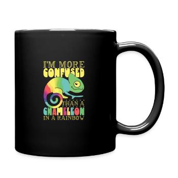 Chameleon Reptile Owner Lizard Reptile Pet - Tasse einfarbig - Schwarz - Rechts