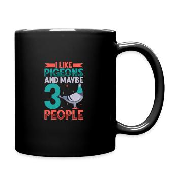 Pigeon Pigeon Racing Pigeon Racer Pigeon Keeper - Full Colour Mug - black - Right