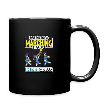 Marching Band Clarinetist School Rehearsal Music - Full Colour Mug - black - Right