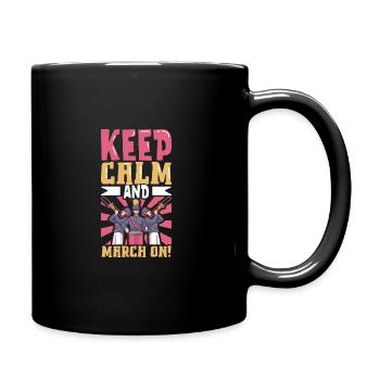 Marching Band Clarinetist School Rehearsal Music - Full Colour Mug - black - Right