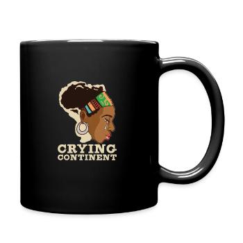Afro Black Girl Pride Afro Girl Afrocentric - Full Colour Mug - black - Right