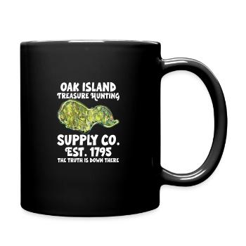 Oak Island / Treasure Hunting Oak Island Mystery - Tasse einfarbig - Schwarz - Rechts