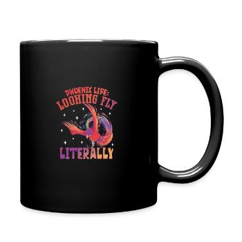 Phoenix Bird Mythical Creatures - Full Colour Mug - black - Right