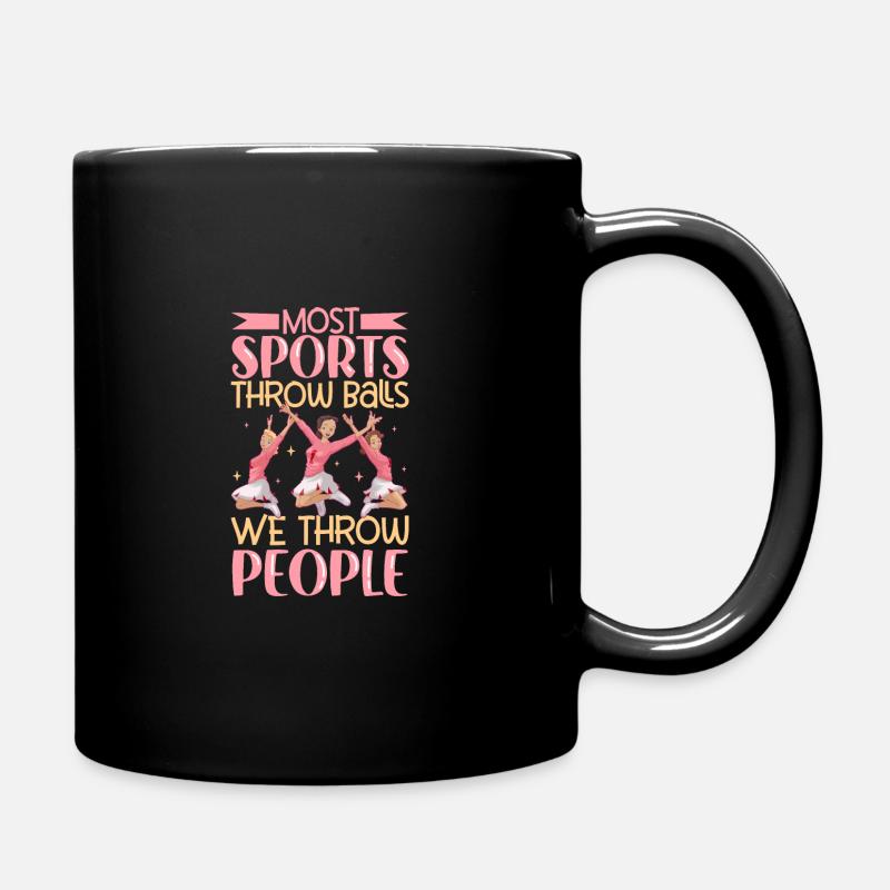Cheerleader Cheerleader-outfit - Tasse einfarbig - Schwarz