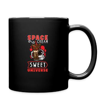 Astronaut Astronomie Sonnensystem Weltraum Kinder - Tasse einfarbig - Schwarz - Rechts
