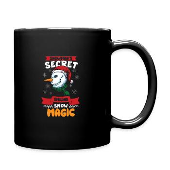 Funny Snowman Season Winter Christmas Snowman Joy - Tasse einfarbig - Schwarz - Rechts