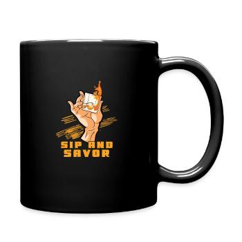 Whiskey lover Cheers Whiskey bar Rich aroma - Full Colour Mug - black - Right