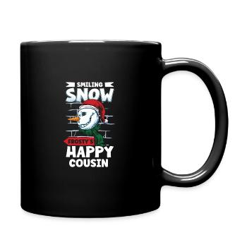 Funny Snowman Season Winter Christmas Snowman Joy - Tasse einfarbig - Schwarz - Rechts