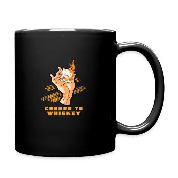 Whiskey lover Cheers Whiskey bar Rich aroma - Full Colour Mug - black - Right