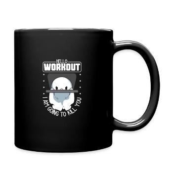 Bodybuilding Powerlifting Gewichtheben Fitness - Tasse einfarbig - Schwarz - Rechts