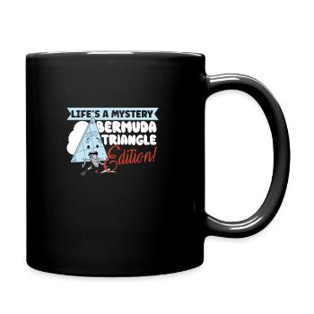 Mysteriöses Verschwindenlassen Im Bermudadreieck - Tasse einfarbig - Schwarz - Rechts