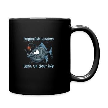 Seeteufelfischen Unter Wasser In Der Tiefsee - Tasse einfarbig - Schwarz - Rechts