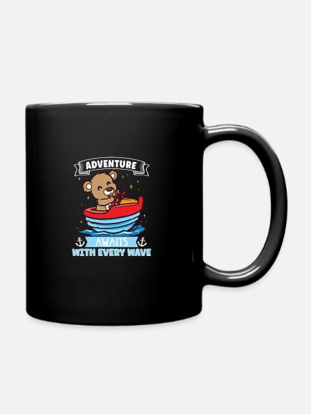 Varen Vader Boot Kapitein Ponton Matroos Cruisen - Mok uni - zwart