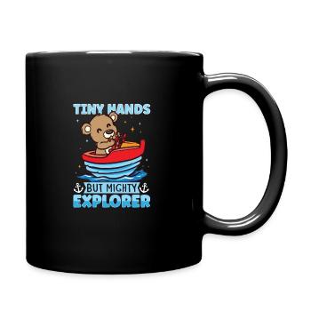 Bateau papa Capitaine Pontoon Sailor Croisière - Mug uni - noir - Droite