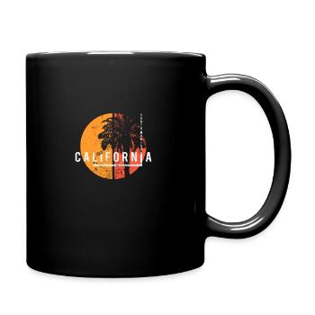 Santa Monica Kalifornien Kühle Palme Einheimisch - Tasse einfarbig - Schwarz - Rechts