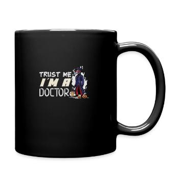 Gruseliger Halloween-horror-seuchendoktor - Tasse einfarbig - Schwarz - Rechts