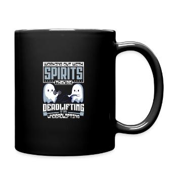 Bodybuilding Powerlifting Weightlifting Fitness - Full Colour Mug - black - Right