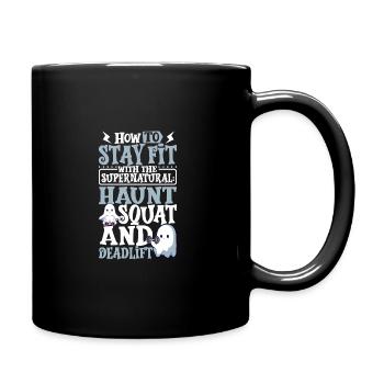 Bodybuilding Powerlifting Gewichtheben Fitness - Tasse einfarbig - Schwarz - Rechts