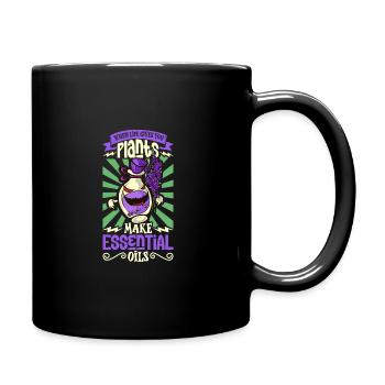 Huiles essentielles pour l’horreur d’Halloween. Essentiel - Mug uni - noir - Droite