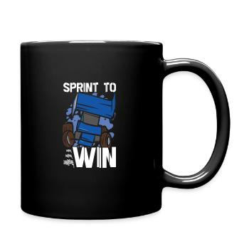 Sprint Car Mom Dirt Track Racing Race Day - Full Colour Mug - black - Right