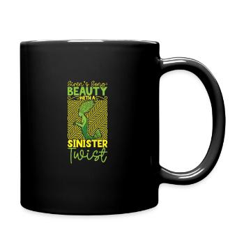 Gruselige Sirenen, Horror-meerjungfrau, Gruseliger - Tasse einfarbig - Schwarz - Rechts