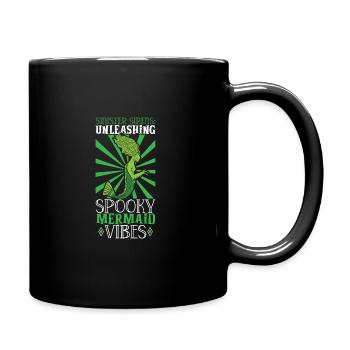 Sirènes effrayantes, Sirène d’horreur, Effrayant - Mug uni - noir - Droite