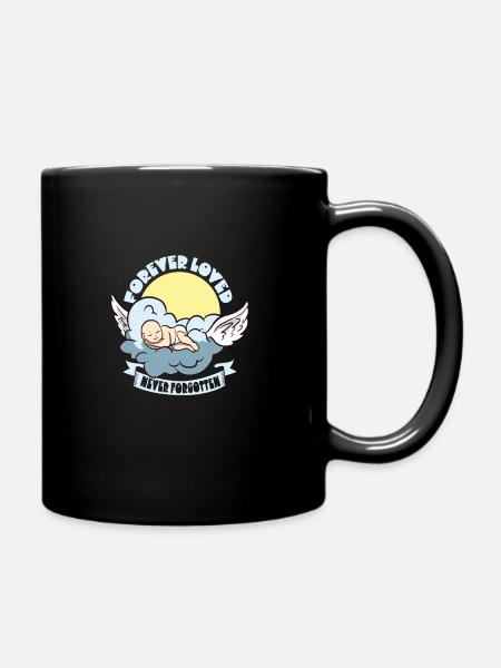 Säuglingsverlust, Fehlgeburt, Bewusstsein, - Tasse einfarbig - Schwarz