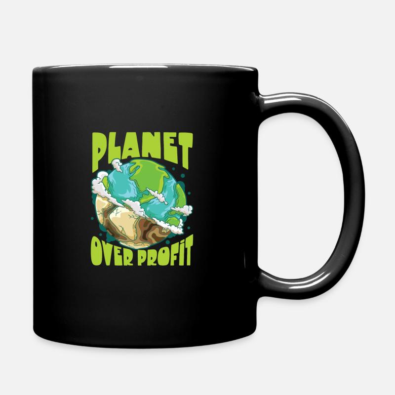 Klimawandel Umwelt Tag Der Erde Planet - Tasse einfarbig - Schwarz