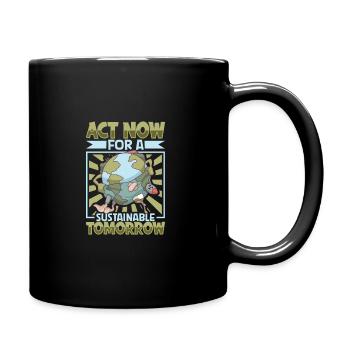 Changement climatique Environnement Jour de la Terre Planète - Mug uni - noir - Droite