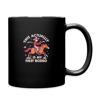 Cowboy Barn Bull Rider Rodeo Country Western - Mug uni - noir - Droite