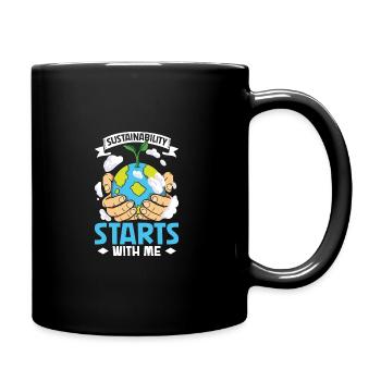 Changement climatique Environnement Jour de la Terre Planète - Mug uni - noir - Droite